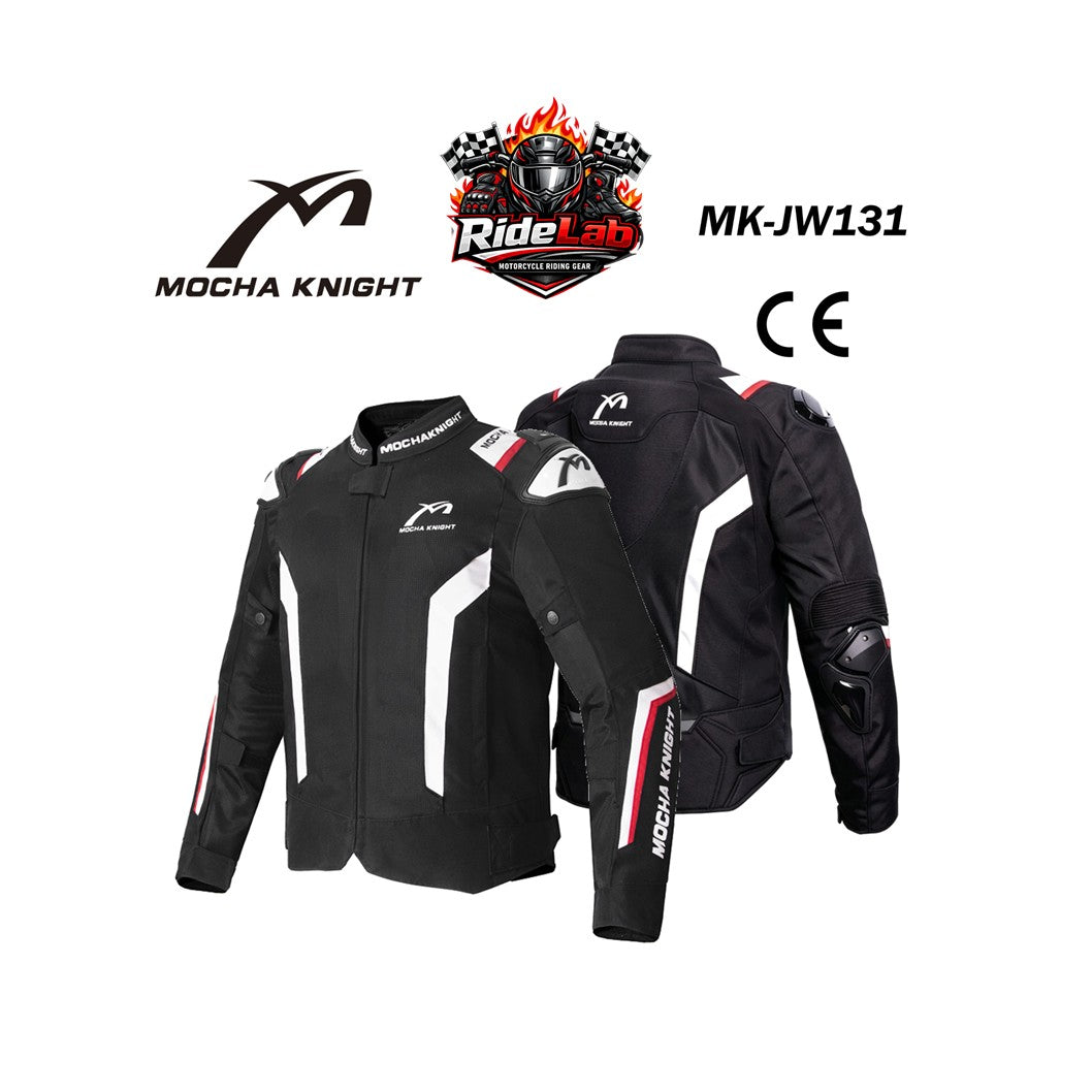 MOCHA KNIGHT MK-JW131 Riding Jacket Motorcycle CE Protection Racing Touring Jacket Water Resistant