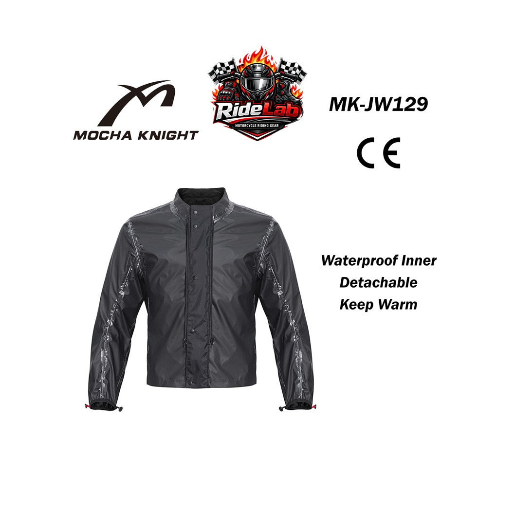 MOCHA KNIGHT MK-JW129 Riding Jacket CE Level 1 Mesh Motorcycle Jacket Water Resistant Inner Touring Biker